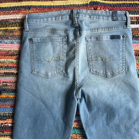 7 for all mankind Skinny Ankle cropped Jeans Size 29 - Picture 8 of 9